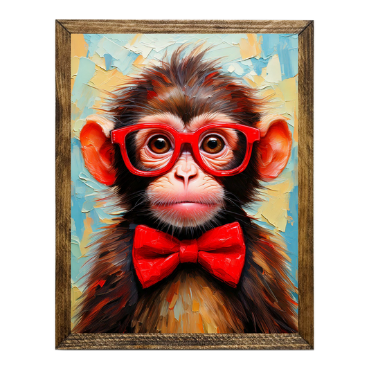 ARTISTIC SERIES TIMBERLAND- ANIMALS WITH GLASSES BABY MONKEY