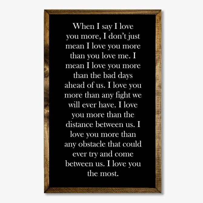 TIMBERLAND FRAME WHEN I SAY I LOVE YOU