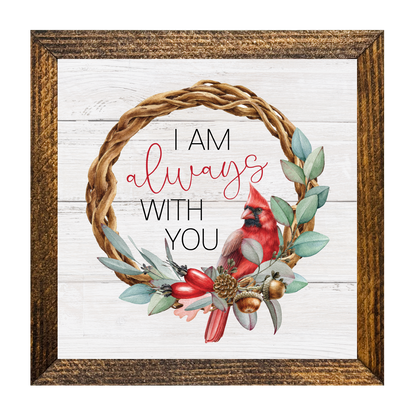 TIMBERLAND FRAME ALWAYS WITH YOU CARDINAL WREATH