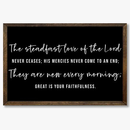 TIMBERLAND FRAME THE STEADFAST LOVE OF THE LORD