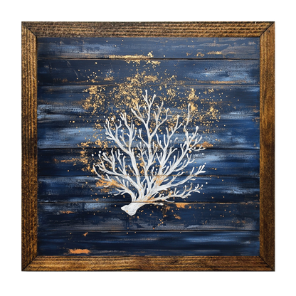 ARTISTIC SERIES TIMBERLAND- BLUE AND GOLD CORAL