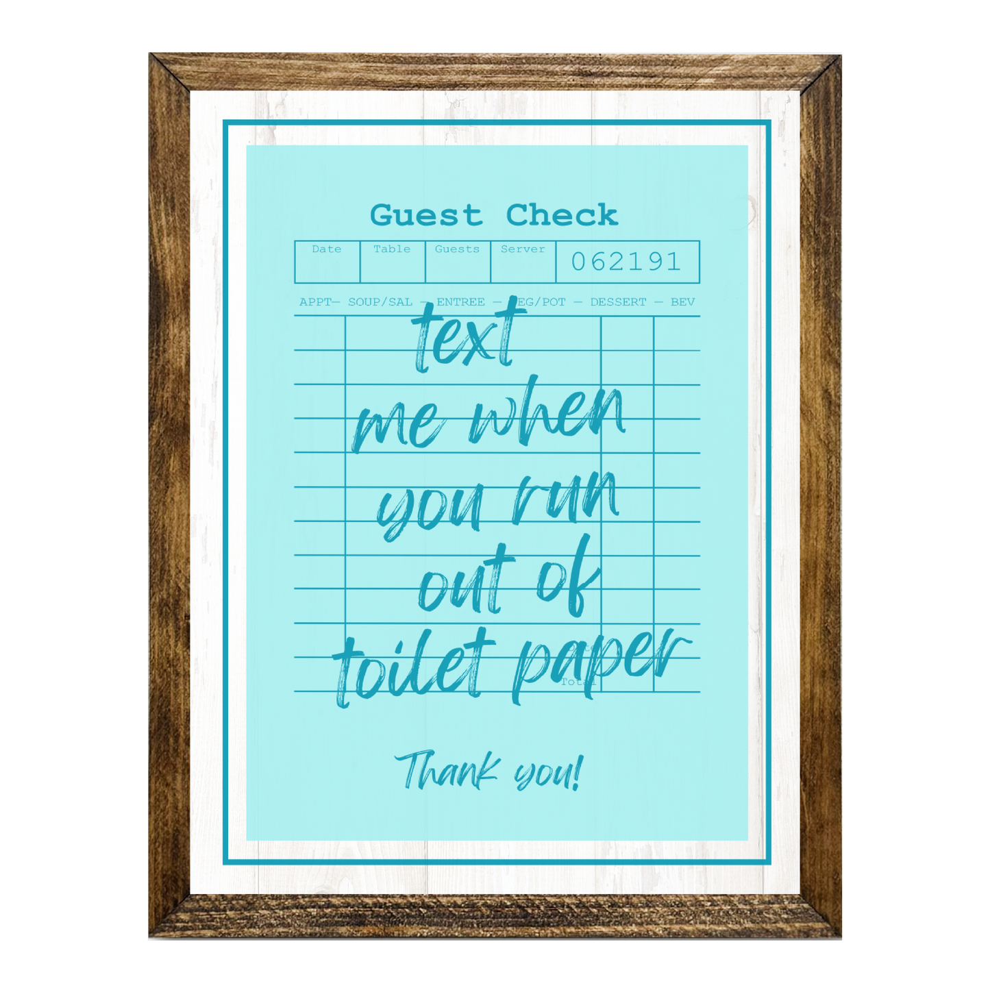 TIMBERLAND "GUEST CHECK SERIES"- TEXT ME WHEN YOU RUN OUT OF