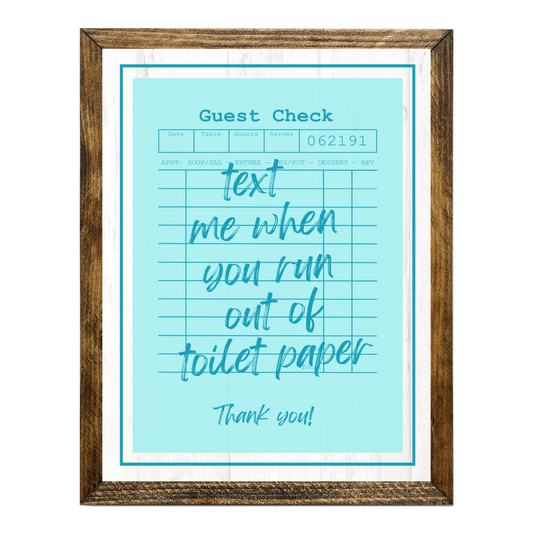 TIMBERLAND "GUEST CHECK SERIES"- TEXT ME WHEN YOU RUN OUT OF