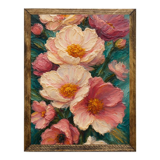 ARTISTIC SERIES TIMBERLAND-FLORAL OIL PAINTING