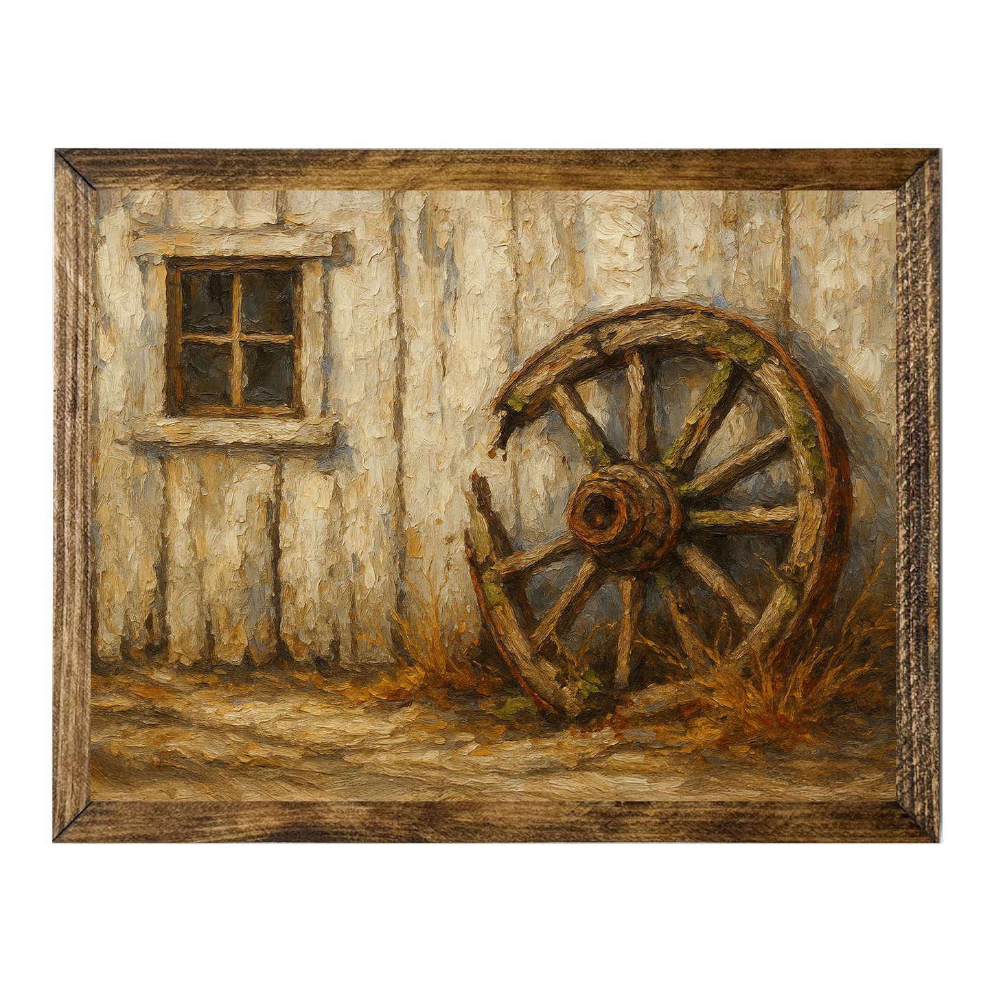ARTISTIC SERIES TIMBERLAND-BROKEN WAGON WHEEL ART