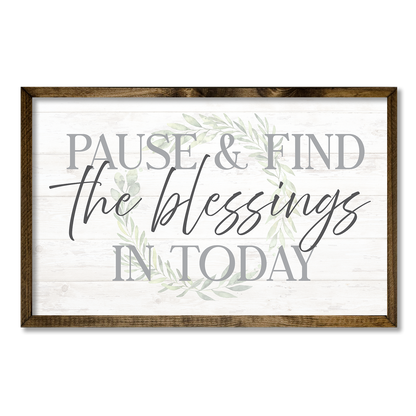 TIMBERLAND FRAME PAUSE & FIND THE BLESSINGS IN TODAY