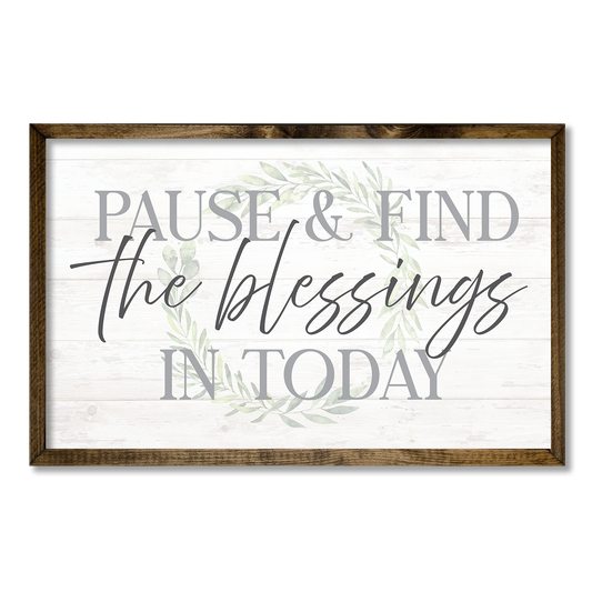 TIMBERLAND FRAME PAUSE & FIND THE BLESSINGS IN TODAY