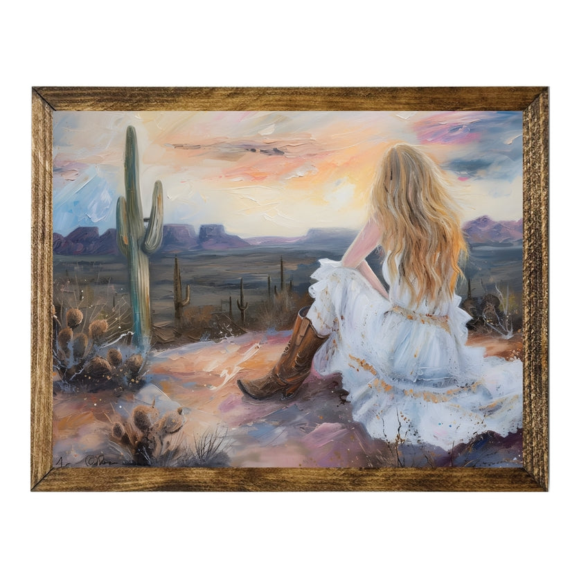 ARTISTIC SERIES TIMBERLAND-COWGIRL SUNSET DESERT DRESS