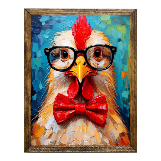 ARTISTIC SERIES TIMBERLAND- ANIMALS WITH GLASSES CHICKEN