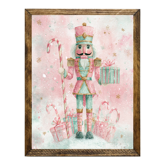 ARTISTIC SERIES NUTCRACKER ART- WATERCOLOR PINK MINT 2
