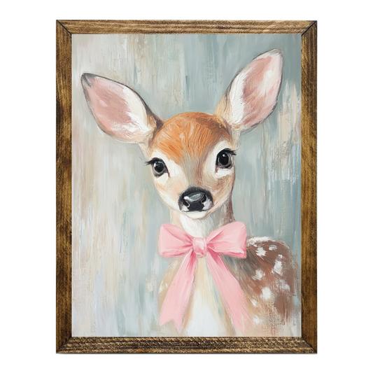 ARTISTIC SERIES TIMBERLAND-SWEET GIRL DEER PINK BOW 2