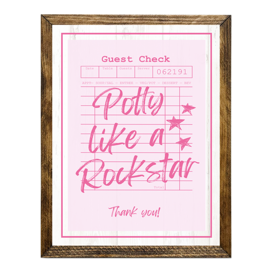 TIMBERLAND "GUEST CHECK SERIES"- POTTY LIKE A ROCKSTAR