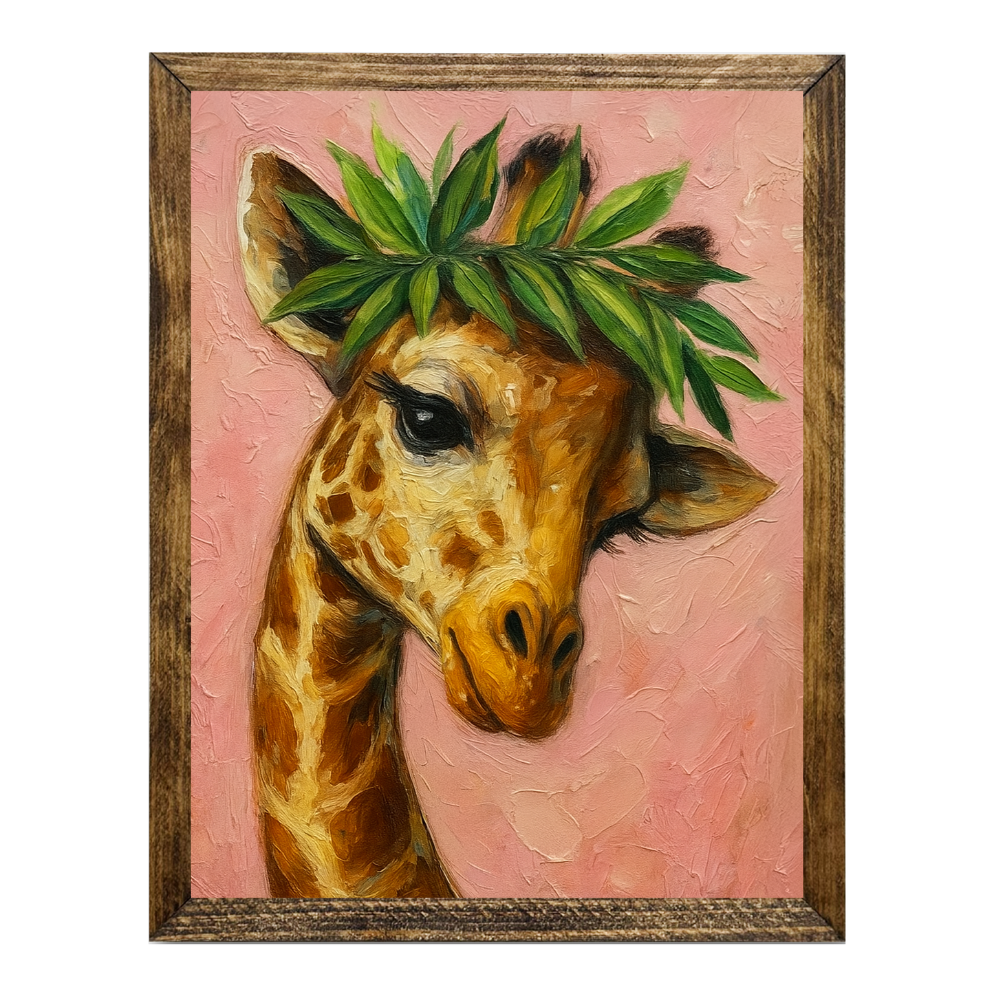 ARTISTIC SERIES TIMBERLAND-PINK GIRAFFE LEAVES ART
