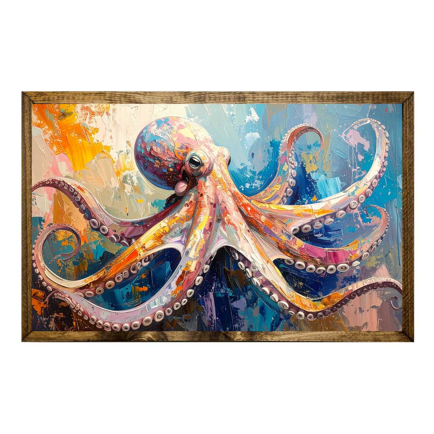 TIMBERLAND FRAME COLORFUL ART OCTOPUS