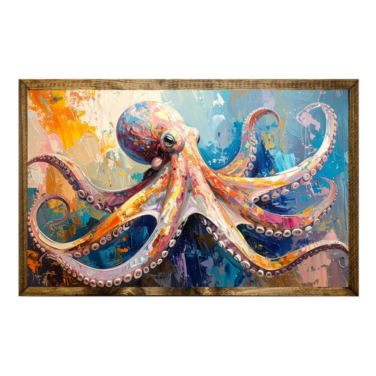 TIMBERLAND FRAME COLORFUL ART OCTOPUS