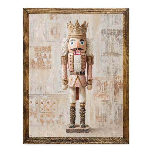 ARTISTIC SERIES NUTCRACKER ART- NEUTRAL ROSE GOLD CREAM