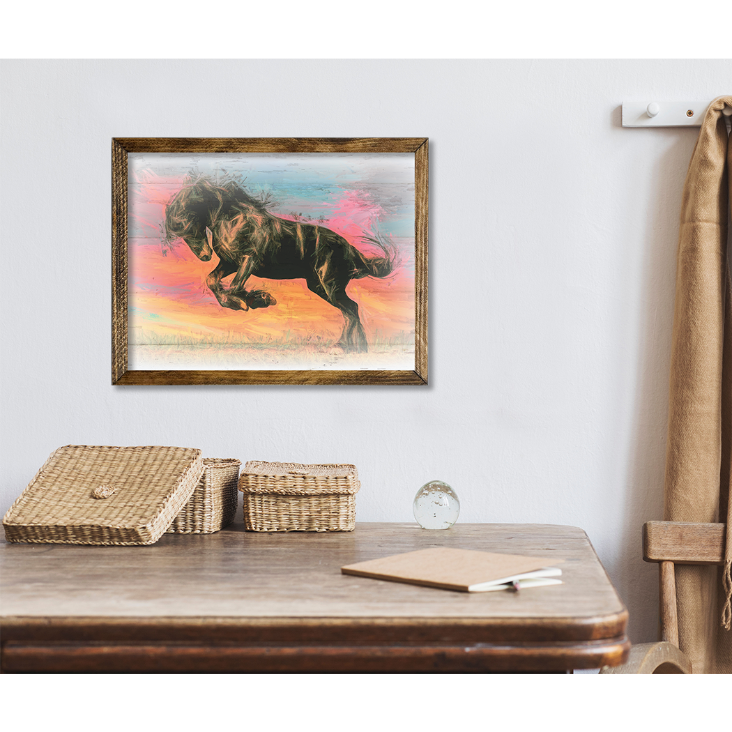 TIMBERLAND FRAME COLORFUL HORSE