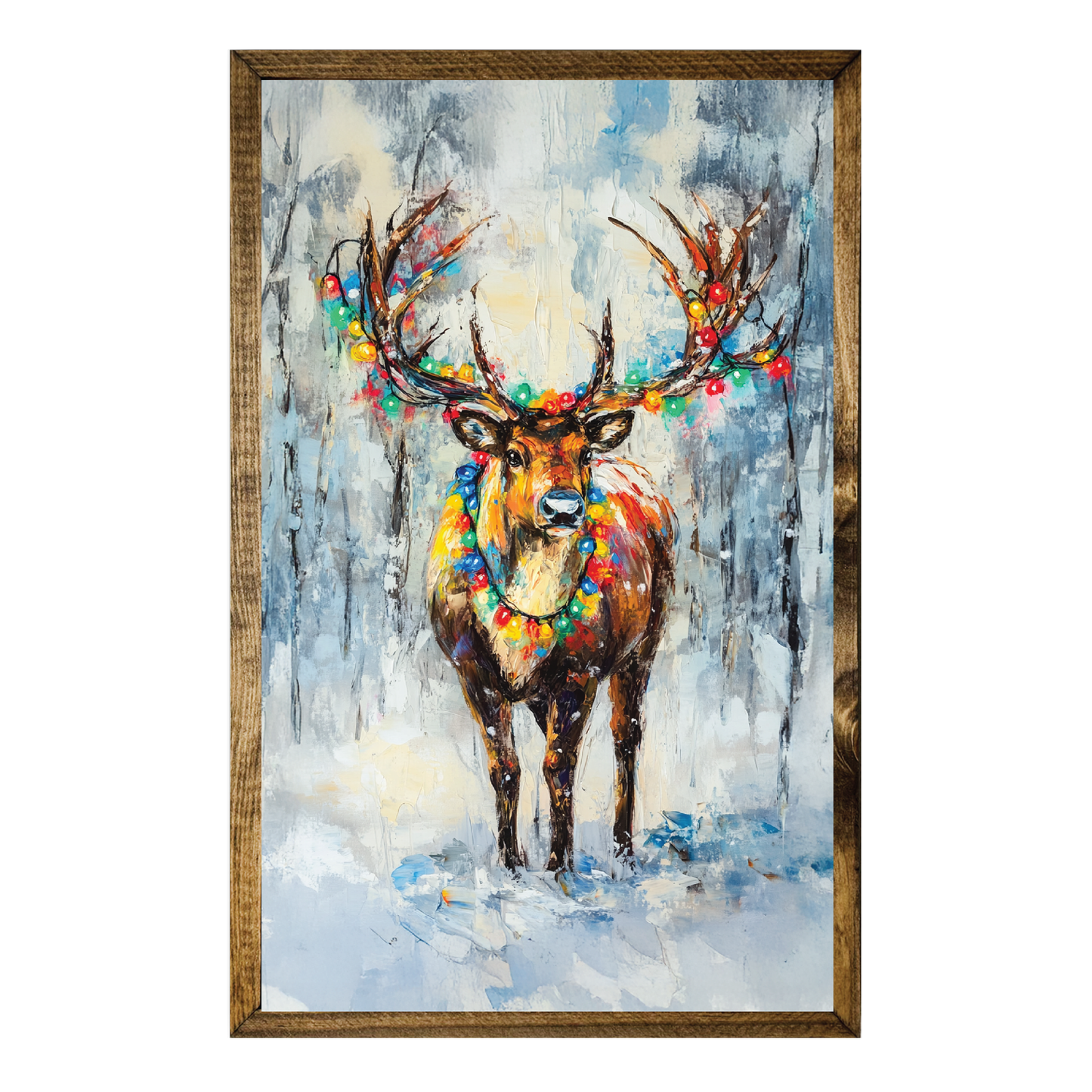 ARTISTIC SERIES TIMBERLAND-DEER CHRISTMAS LIGHTS IN ANTLERS