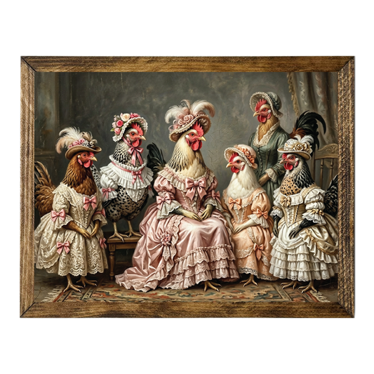 TIMBERLAND FRAME VICTORIAN DRESSED CHICKEN PHOTO