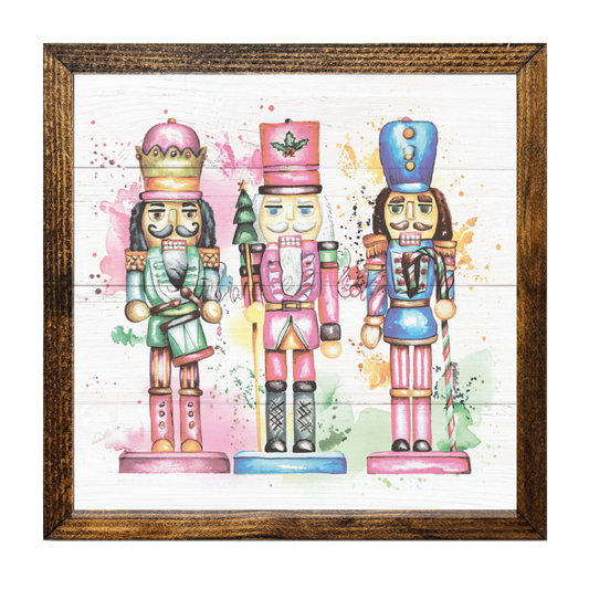TIMBERLAND FRAME CHRISTMAS NUTCRACKERS SPLATTER COLORFUL