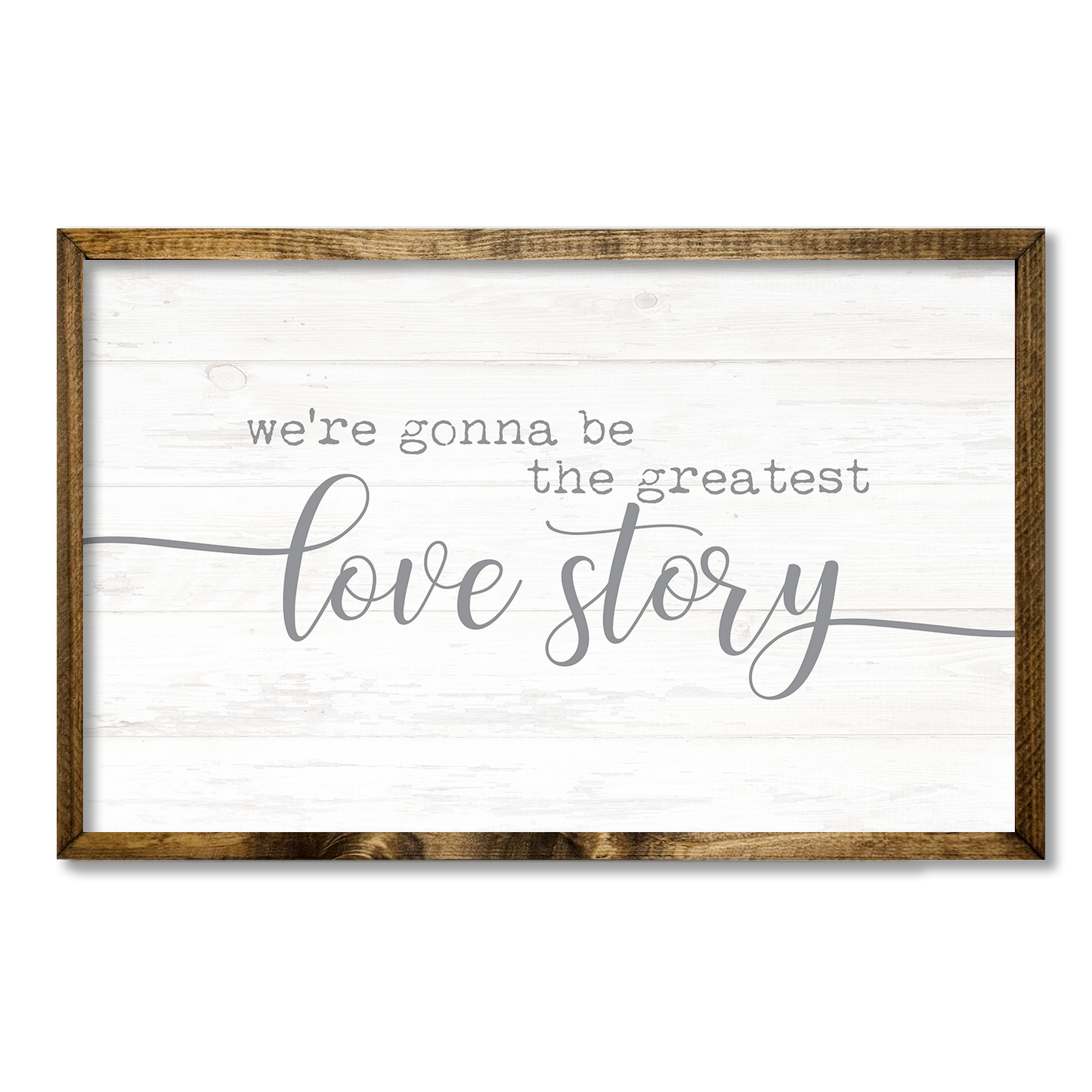 TIMBERLAND FRAME WE'RE GONNA BE THE GREATEST LOVE STORY