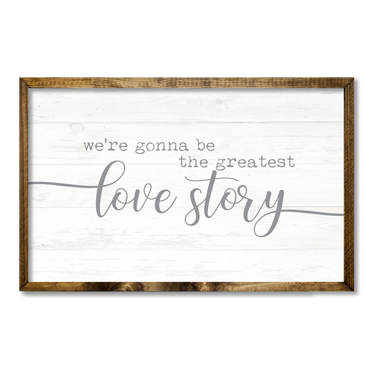 TIMBERLAND FRAME WE'RE GONNA BE THE GREATEST LOVE STORY
