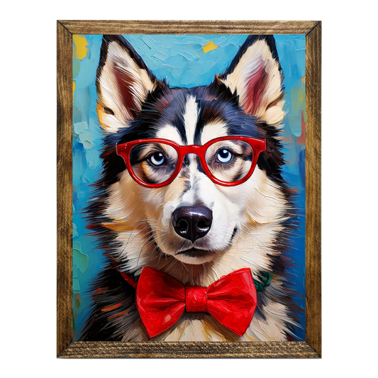 ARTISTIC SERIES TIMBERLAND- ANIMALS WITH GLASSES HUSKY