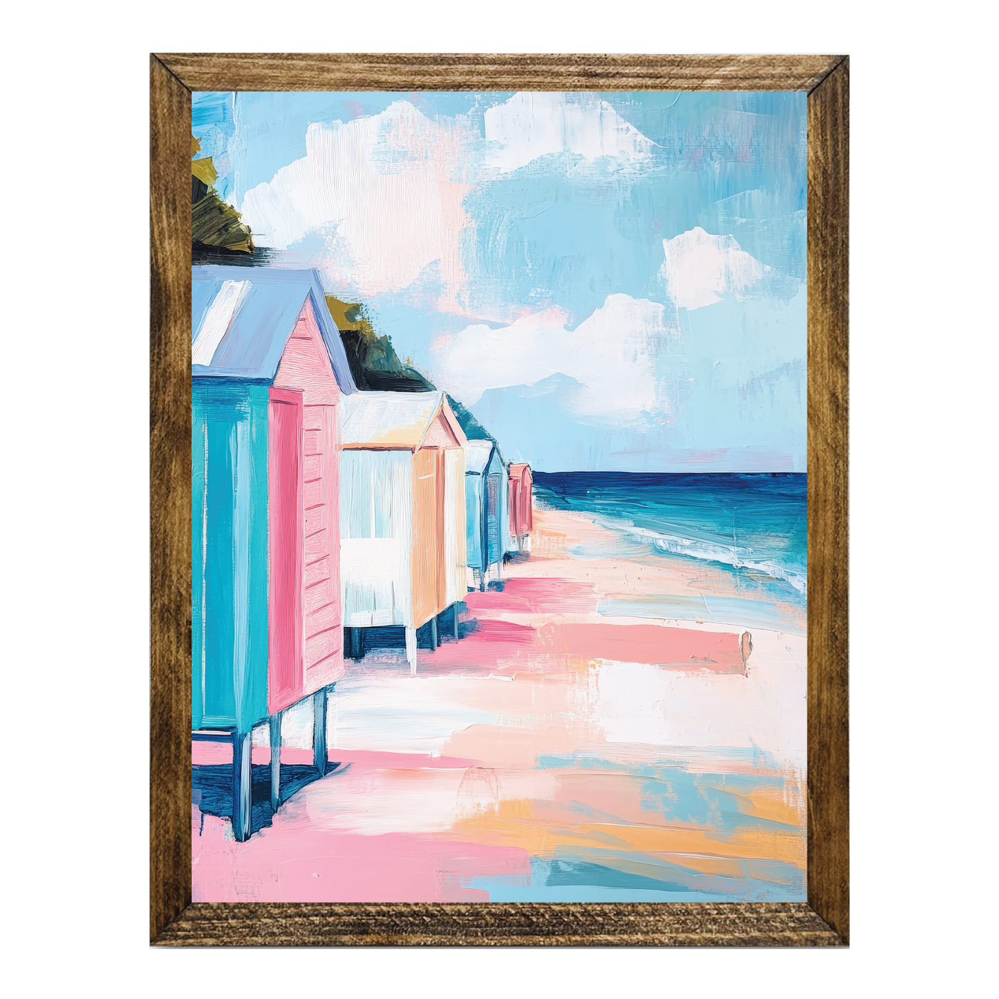 ARTISTIC SERIES TIMBERLAND-MODERN PASTEL BEACH COTTAGES