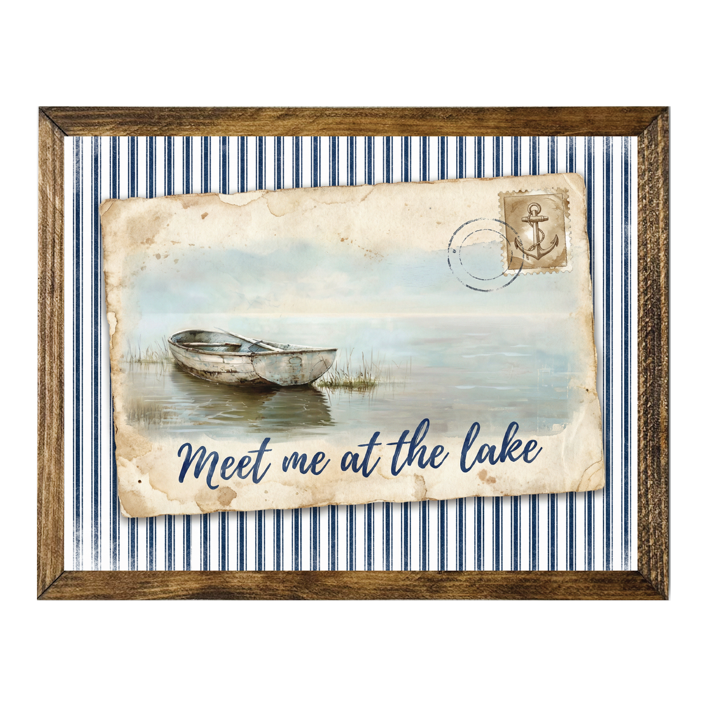 TIMBERLAND FRAME MEET ME AT THE LAKE BOAT IMAGE