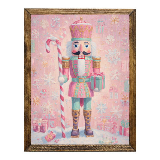 ARTISTIC SERIES NUTCRACKER ART- PASTEL PINK MINT CANDY 2
