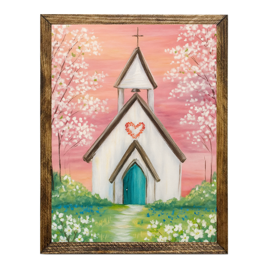 ARTISTIC SERIES TIMBERLAND-PASTEL CHURCH ART
