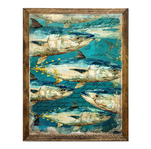 TIMBERLAND FRAME JUNK JOURNAL SCHOOL OF FISH BLUE