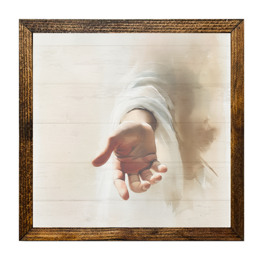 TIMBERLAND FRAME "WALK WITH HIM SERIES" HAND OF JESUS