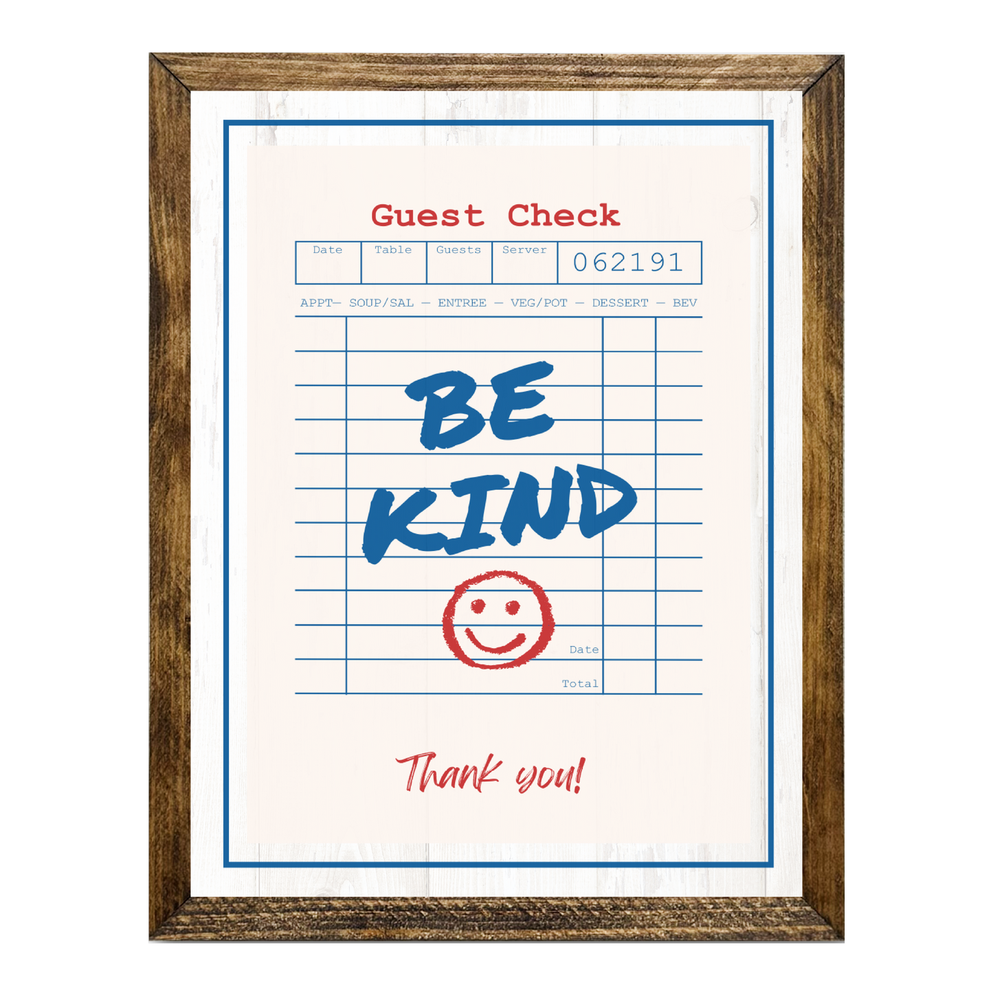 TIMBERLAND "GUEST CHECK SERIES"-BE KIND SMILEY