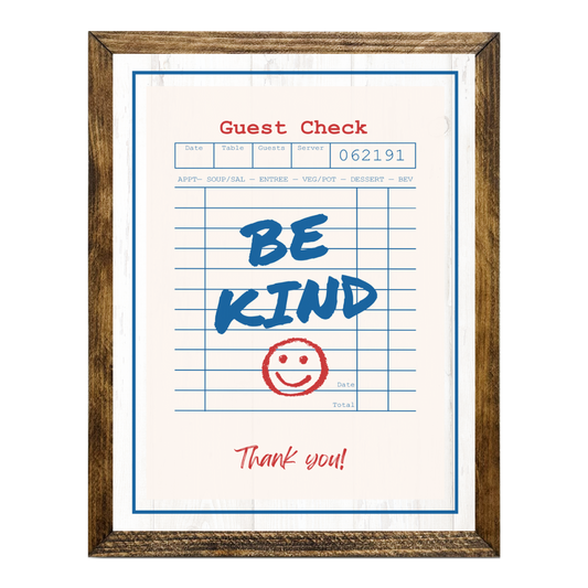 TIMBERLAND "GUEST CHECK SERIES"-BE KIND SMILEY