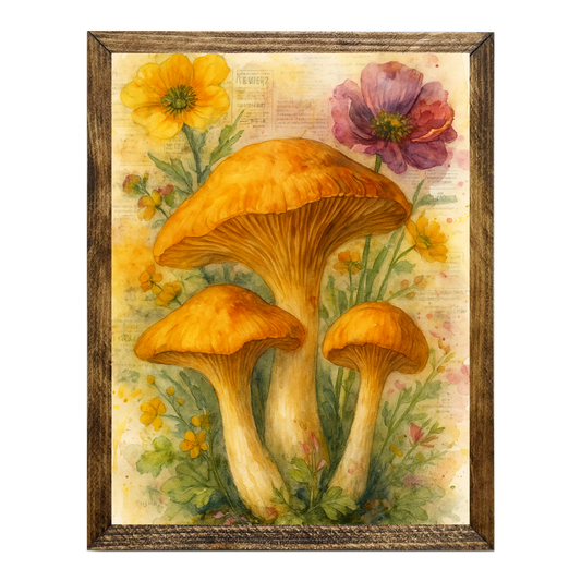 ARTISTIC SERIES TIMBERLAND-MUSHROOM FLORAL ART