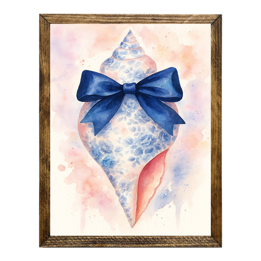 ARTISTIC SERIES TIMBERLAND-BLUE FLORAL SHELL ART