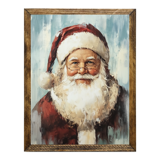 ARTISTIC SERIES TIMBERLAND-SANTA PAINTING BLUE BACKGROUND