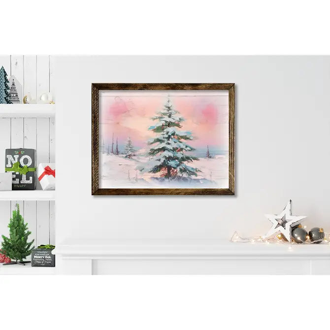 TIMBERLAND FRAME SNOWY TREE PINK SUNSET