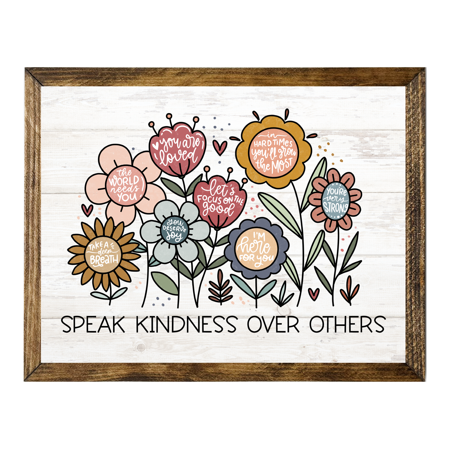 TIMBERLAND FRAME SPEAK KINDNESS OVER OTHERS