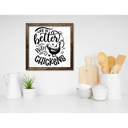 TIMBERLAND FRAME LIFE IS BETTER WITH CHICKENS