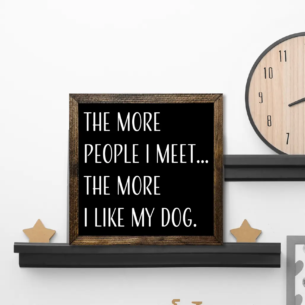 TIMBERLAND FRAME THE MORE I LIKE MY DOG