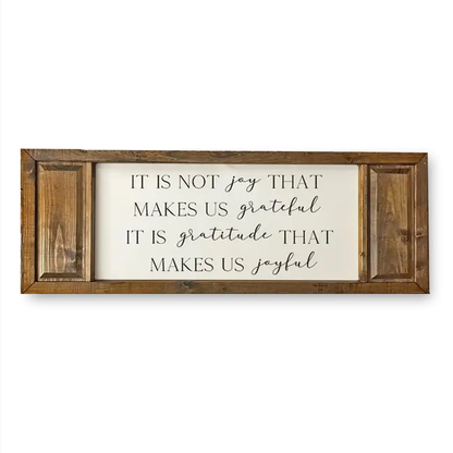 FRAMED CANVAS JOY GRATEFUL