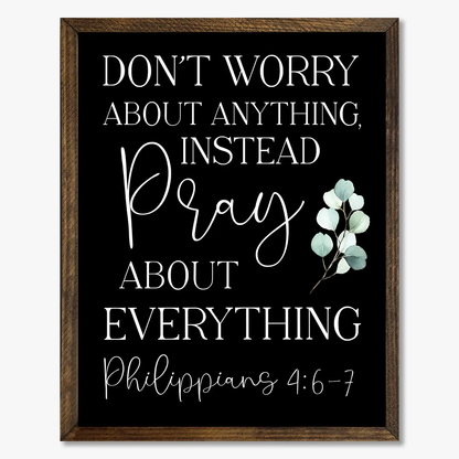 TIMBERLAND FRAME DON'T WORRY ABOUT ANYTHING INSTEAD PRAY