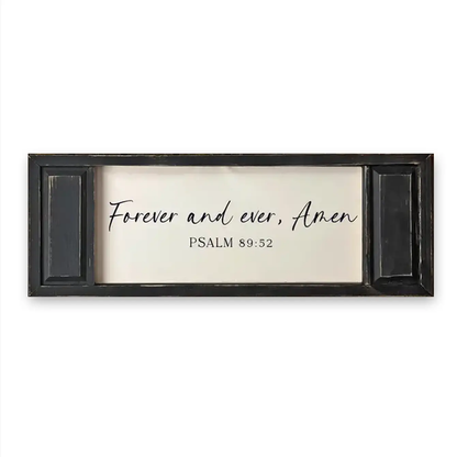 FRAMED CANVAS FOREVER AND EVER AMEN