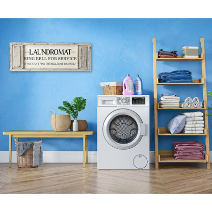 FRAMED CANVAS LAUNDROMAT