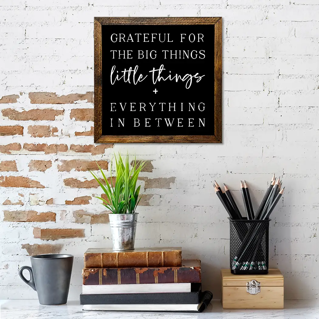 TIMBERLAND FRAME GRATEFUL FOR THE BIG THINGS LITTLE THINGS