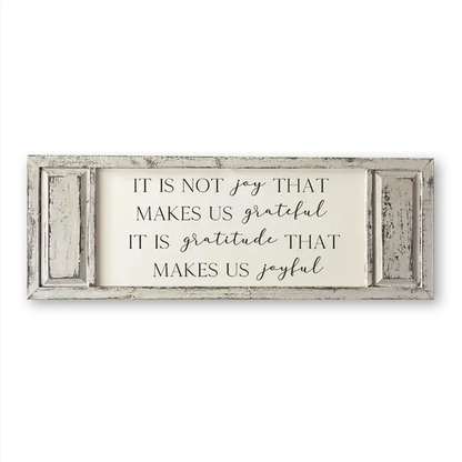 FRAMED CANVAS JOY GRATEFUL