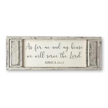 FRAMED CANVAS WE SERVE THE LORD