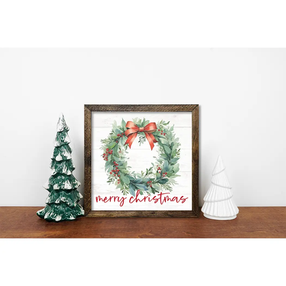 TIMBERLAND FRAME WREATH MERRY CHRISTMAS